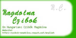 magdolna czibok business card